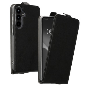 Husa Kwmobile pentru Samsung Galaxy A55, Negru, Piele ecologica, KWM000021OP001C - Img 2
