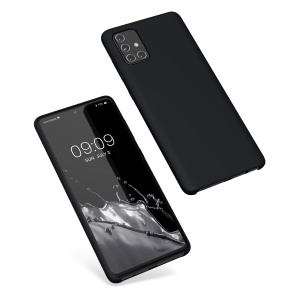 Husa Kwmobile pentru Samsung Galaxy A71, Albastru inchis, Silicon, 51209.186 - Img 2