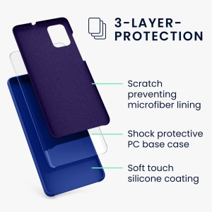Husa Kwmobile pentru Samsung Galaxy A71, Albastru, Silicon, 51209.134 - Img 6