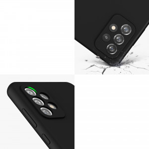 Husa Kwmobile pentru Samsung Galaxy A72, Silicon, Negru, 54359.01 - Img 8