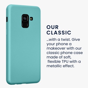Husa Kwmobile pentru Samsung Galaxy A8 (2018), Verde deschis, Silicon, KWM0000093L014C - Img 4