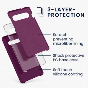 Husa Kwmobile pentru Samsung Galaxy S10, Silicon, Violet, 47732.187 - Img 3