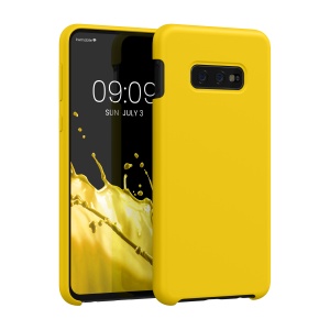 Husa Kwmobile pentru Samsung Galaxy S10e, Galben, Silicon, KWM000009SG047C - Img 1