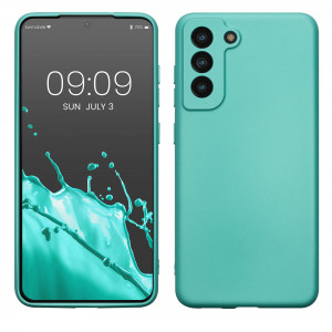 Husa Kwmobile pentru Samsung Galaxy S21 FE, Verde, Silicon, 55485.231 - Img 1