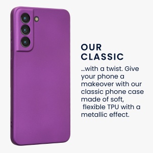 Husa Kwmobile pentru Samsung Galaxy S21 FE, Violet, Silicon, 55485.24 - Img 4
