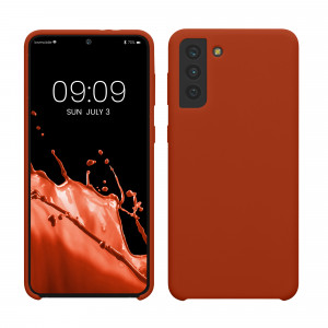 Husa Kwmobile pentru Samsung Galaxy S21 Plus, Maro, Silicon, 54066.249 - Img 1