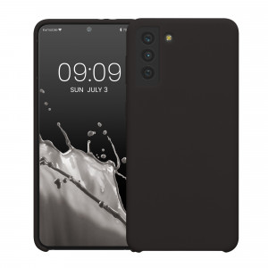 Husa kwmobile pentru Samsung Galaxy S21 Plus, Silicon, Negru, 54066.47 - Img 2