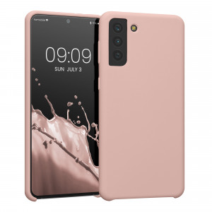 Husa kwmobile pentru Samsung Galaxy S21 Plus, Silicon, Roz, 54066.52 - Img 1