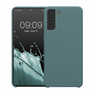 Husa kwmobile pentru Samsung Galaxy S21 Plus, Silicon, Verde, 54066.207 - Img 2