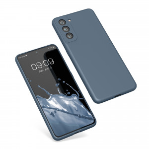 Husa Kwmobile pentru Samsung Galaxy S21, Silicon, Albastru, 56681.202 - Img 2