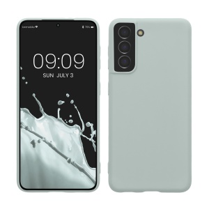 Husa Kwmobile pentru Samsung Galaxy S21, Verde deschis, Silicon, KWM000012BS035C - Img 1