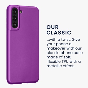 Husa Kwmobile pentru Samsung Galaxy S21, Violet, Silicon, 54057.24 - Img 4
