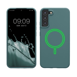 Husa Kwmobile pentru Samsung Galaxy S22 Plus, Verde deschis, Silicon, KWM000021RC002C - Img 1
