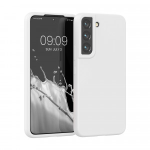 Husa Kwmobile pentru Samsung Galaxy S22, Silicon, Alb, 56756.48 - Img 1