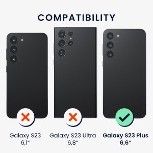 Husa Kwmobile pentru Samsung Galaxy S23 Plus, Negru, Policarbonat, 61250.01 - Img 6