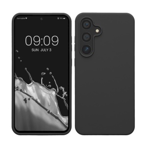 Husa Kwmobile pentru Samsung Galaxy S24 FE, Gri inchis, Silicon, KWM000021WA002C - Img 1