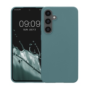 Husa Kwmobile pentru Samsung Galaxy S24 FE, Verde deschis, Silicon, KWM000021WC006C - Img 2