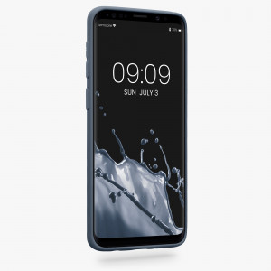 Husa Kwmobile pentru Samsung Galaxy S9, Silicon, Albastru, 44089.202 - Img 3