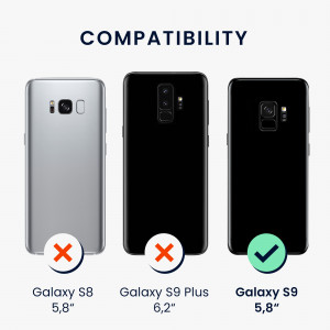 Husa kwmobile pentru Samsung Galaxy S9, Silicon, Albastru, 44182.228 - Img 4