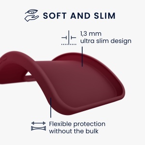 Husa Kwmobile pentru Samsung Galaxy Xcover 5, Visiniu, Silicon, KWM000012NV027C - Img 5