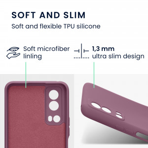 Husa Kwmobile pentru Vivo Y72 5G, Silicon, Violet, 59095.167 - Img 3