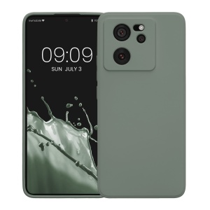 Husa Kwmobile pentru Xiaomi 13T/13T Pro, Verde deschis, Silicon, KWM000020IU008C - Img 2