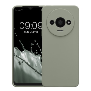 Husa Kwmobile pentru Xiaomi Redmi A3, Verde deschis, Silicon, KWM000020ON002C - Img 2