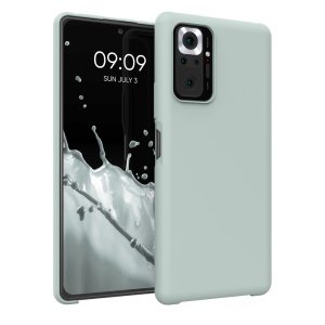Husa Kwmobile pentru Xiaomi Redmi Note 10 Pro, Verde deschis, Silicon, KWM000012OI012C - Img 1