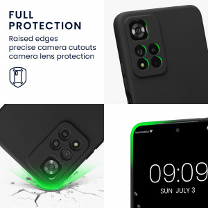 Husa Kwmobile pentru Xiaomi Redmi Note 11 Pro Plus 5G, Silicon, Negru, 58097.47 - Img 4