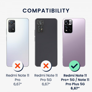 Husa Kwmobile pentru Xiaomi Redmi Note 11 Pro Plus 5G, Silicon, Violet, 58095.187 - Img 6