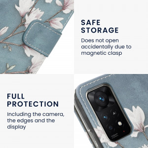 Husa Kwmobile pentru Xiaomi Redmi Note 11 Pro/Redmi Note 11 Pro 5G, Piele ecologica, Multicolor, 56716.02 - Img 6