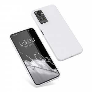 Husa Kwmobile pentru Xiaomi Redmi Note 11 Pro/Redmi Note 11 Pro 5G, Silicon, Alb, 57373.02 - Img 2