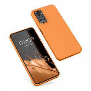 Husa Kwmobile pentru Xiaomi Redmi Note 11 Pro/Redmi Note 11 Pro 5G, Silicon, Portocaliu, 57373.150 - Img 2