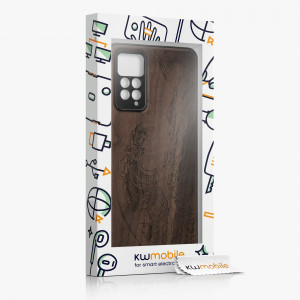 Husa kwmobile pentru Xiaomi Redmi Note 11 Pro/Redmi Note 11 Pro 5G/Redmi Note 12 Pro , Lemn, Maro, 57381.09 - Img 3