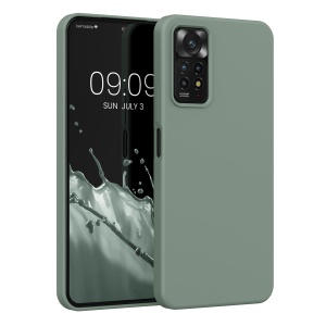 Husa Kwmobile pentru Xiaomi Redmi Note 11 Pro/Redmi Note 11 Pro 5G/Redmi Note 12 Pro, Verde, Silicon, KWM0000151A058C - Img 1