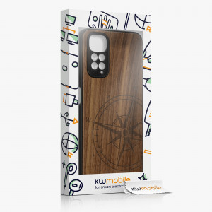 Husa Kwmobile pentru Xiaomi Redmi Note 11/Redmi Note 11s, Lemn, Maro, 57386.01 - Img 8