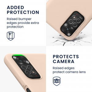 Husa Kwmobile pentru Xiaomi Redmi Note 11/Redmi Note 11s, Silicon, Crem, 57372.225 - Img 4