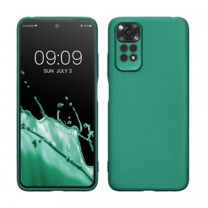 Husa kwmobile pentru Xiaomi Redmi Note 11/Redmi Note 11S, Silicon, Verde, 58651.170 - Img 1