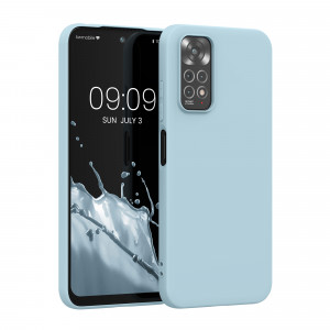 Husa Kwmobile pentru Xiaomi Redmi Note 11/Redmi Note 11s, Silicon, Albastru, 57368.58 - Img 1