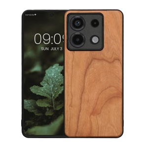 Husa Kwmobile pentru Xiaomi Redmi Note 13 Pro 5G, Maro, Lemn/Silicon, KWM000020LJ003C - Img 2