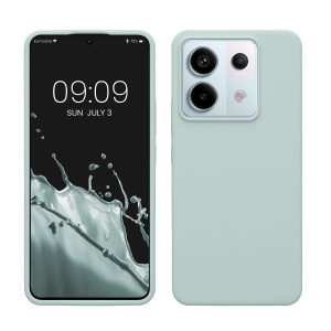 Husa Kwmobile pentru Xiaomi Redmi Note 13 Pro 5G/Poco X6, Verde deschis, Silicon, KWM000020LF005C - Img 1