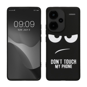 Husa Kwmobile pentru Xiaomi Redmi Note 13 Pro Plus 5G, Negru/Alb, Silicon, KWM000020NR001C - Img 1