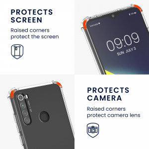 Husa Kwmobile pentru Xiaomi Redmi Note 8, Silicon, Transparent, 50183.73 - Img 4