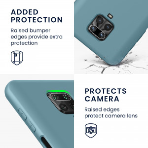 Husa Kwmobile pentru Xiaomi Redmi Note 9S/Redmi Note 9 Pro/Redmi Note 9 Pro Max, Silicon, Verde, 56562.207 - Img 4