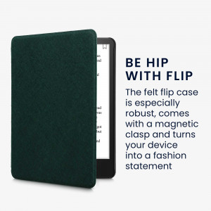 Husa pentru Amazon Kindle Paperwhite 11, Kwmobile, Verde, Textil, 56259.78 - Img 3