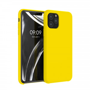 Husa pentru Apple iPhone 11 Pro, Silicon, Galben, 49726.163 - Img 1