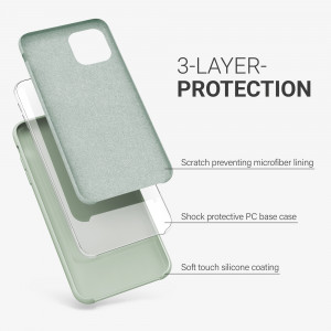 Husa pentru Apple iPhone 11 Pro, Silicon, Verde, 49726.172 - Img 3