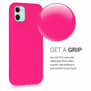 Husa pentru Apple iPhone 11, Silicon, Roz, 50791.77 - Img 5
