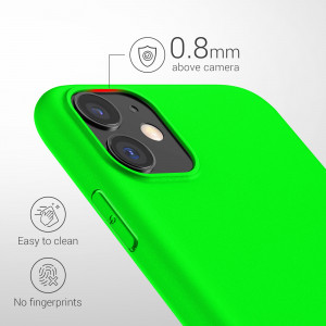 Husa pentru Apple iPhone 11, Silicon, Verde, 49783.44 - Img 4