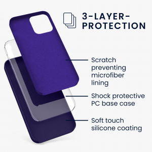 Husa pentru Apple iPhone 12 / iPhone 12 Pro, Silicon, Albastru, 52641.182 - Img 3